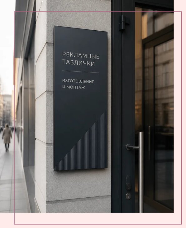 Рекламные таблички в Норильске по цене от 4673 р. | Аванза-Нрл