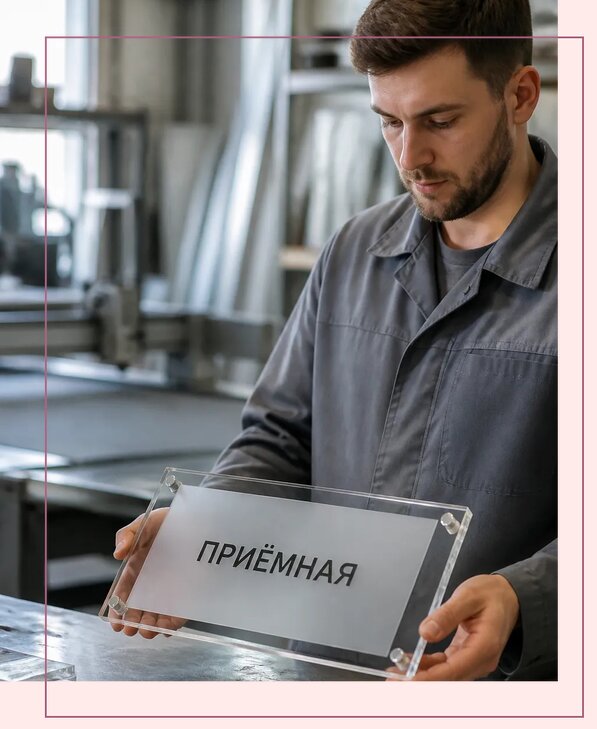 Таблички из оргстекла на заказ в Норильске от 4050 р. | Аванза-Нрл