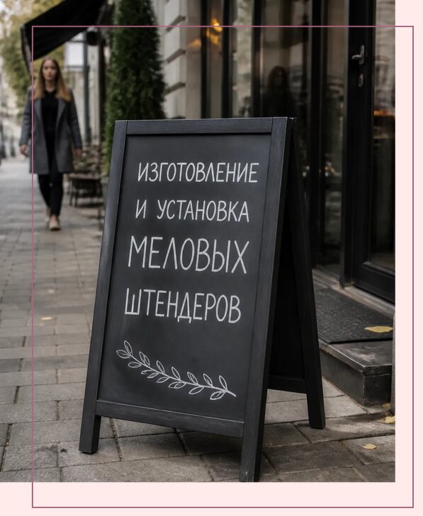 Меловые штендеры в Норильске по цене от 6750 р. | Аванза-Нрл